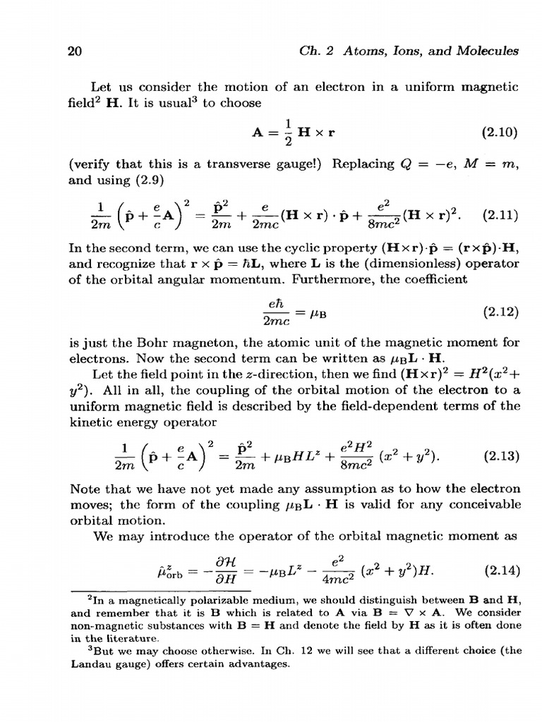 Electron Motion in Magnetic Fields | PDF | Electron | Magnetism