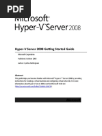 Hyper-V Server 2008 Getting Started Guide