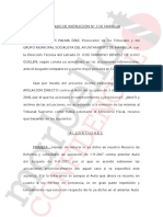 Recurso de apelación del PSOE frente al archivo del 'caso PGOU'