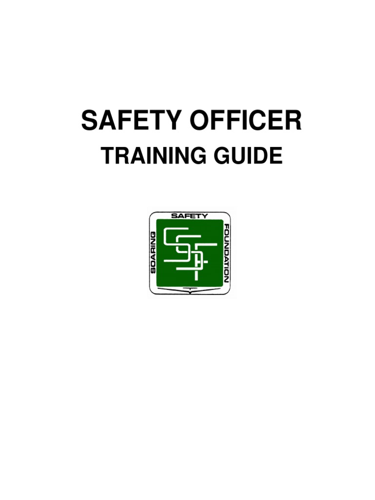 Safety Officer Training Guide in Kuwait PDF Gliding Glider
