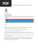 Solution Manager 7.2 SR1 (SPS03) Managed System Configuration - JAVA (Enterprise Portal)