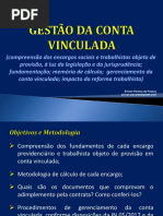 Elo Consultoria - Conta Vinculada Slides 27 e 28-09-2017