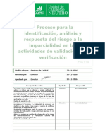 P 16 Proceso para La Identif Analisis y Respu Del Riesgo Mparcialidad En...