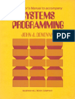 Instructors Manual To Accompany Systems Programming by John J. Donovan PDF