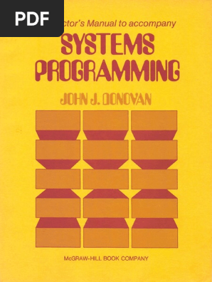 Systems programming by donovan pdf download