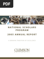 National Scholars Program 2005 Annual Report: A Growing Tradition of Excellence