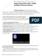 Perhitungan Beban Kerja Guru Dan Tugas Tambahan Yang Diakui Sesuai Aturan