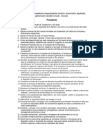 Que Función Tiene Presidente Vicepresidente Ministro Viceministro Diputados Gobernador Alcalde Conade Cocode