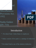 Employees' Provident Fund and Miscellaneous Provisions Act, 1952 Sneha Gedam (09-716)
