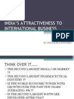 INDIA’S ATTRACTIVENESS TO INTERNATIONAL BUSINESS