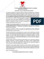 Pronunciamiento de Rechazo Al 28 de Septiembre Cuando Se Pide Despenalización Del Aborto