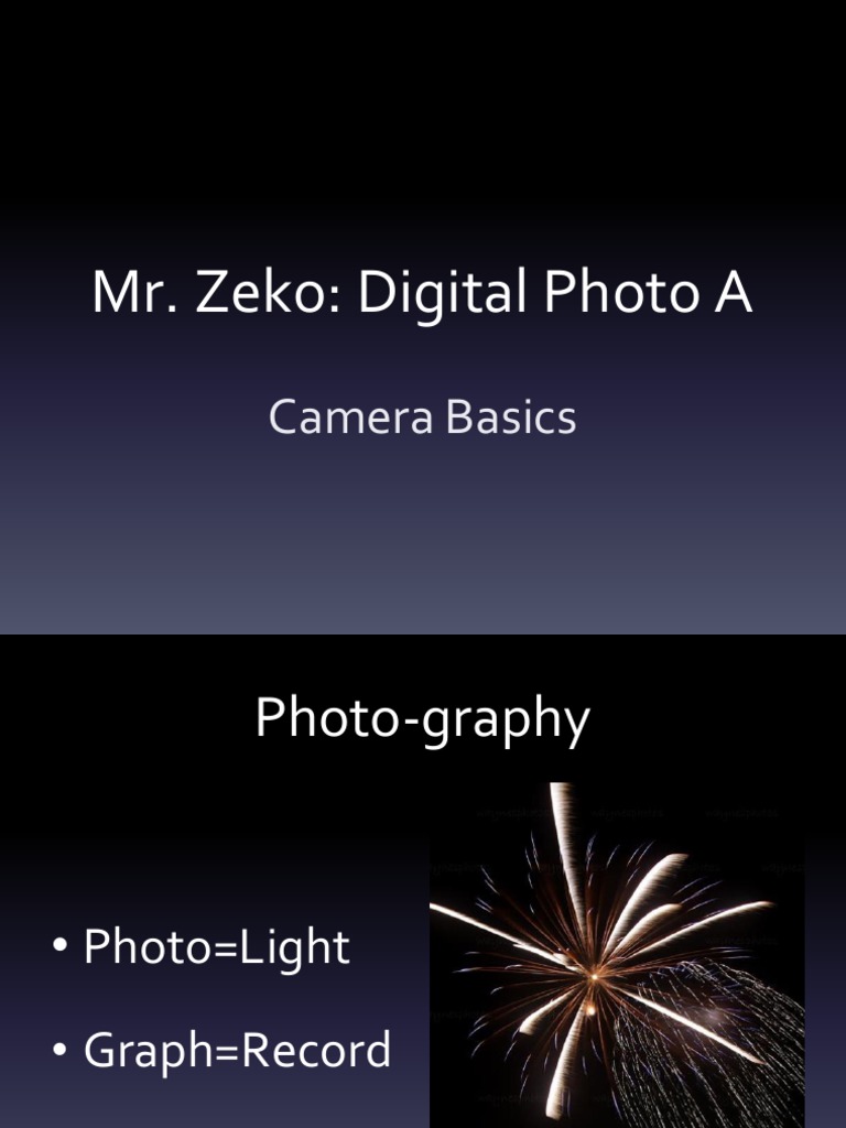 Camera Basics: Exposure Triangle Explained | PDF | Shutter Speed ...