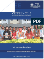 (WWW - Entrance Exam - Net) VITEEE InformationBrochure 9729 PDF