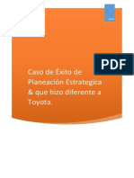 Caso de Exito de Planeacion Estrategica Que Hizo Difwrente A Toyota