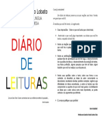 Diário de leituras 6o ano português