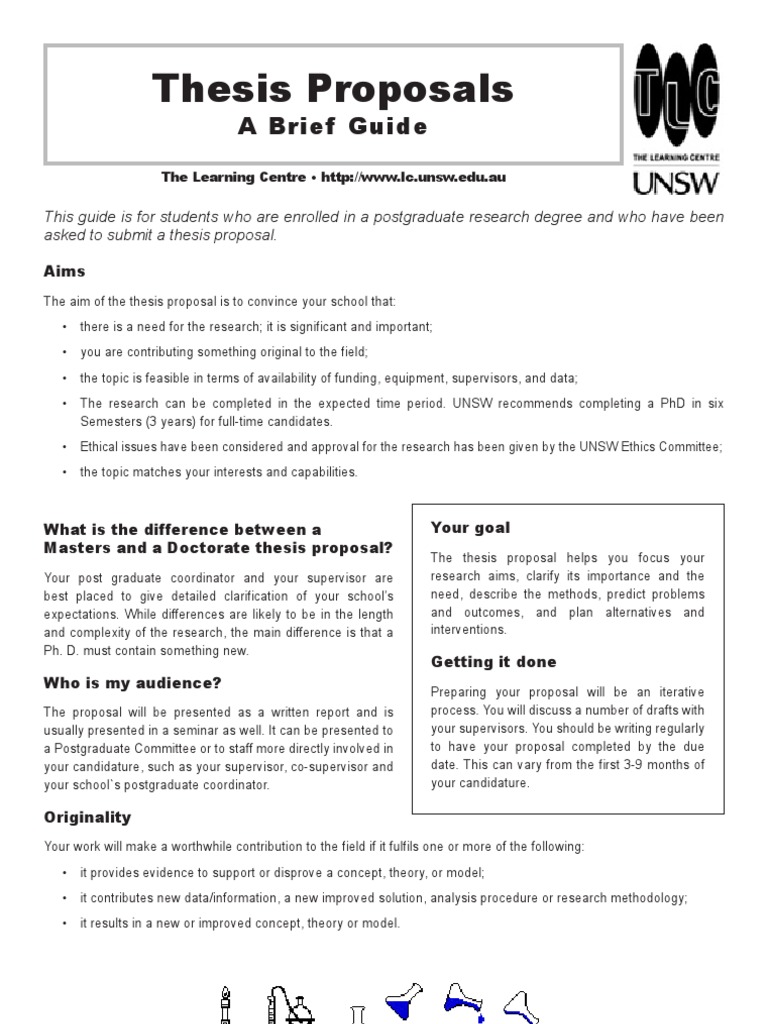 Thesis Proposals: A Brief Guide | PDF