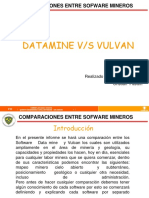 Comparativa Datamine vs Vulcan