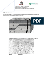 Exercício de Fixação - Estratigrafia