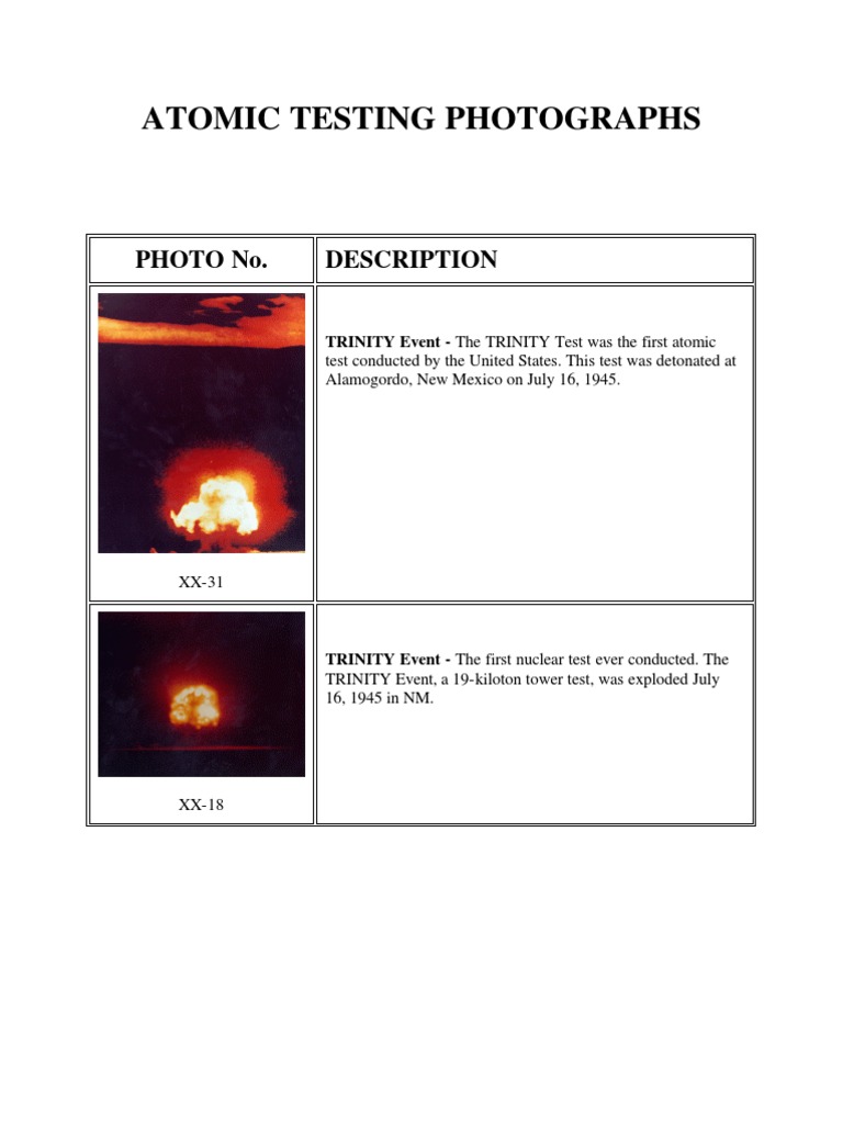 Atomic Test Photography Archive | PDF | Nuclear Physics | Nuclear Energy