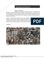 Centro de Hemoterapia: Memoria descriptiva y especificaciones técnicas