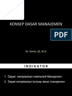 Konsep Dasar Manajemen