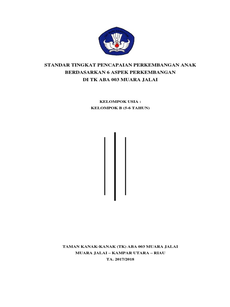 Contoh Dokumen Pencapaian Perkembangan Anak Paud