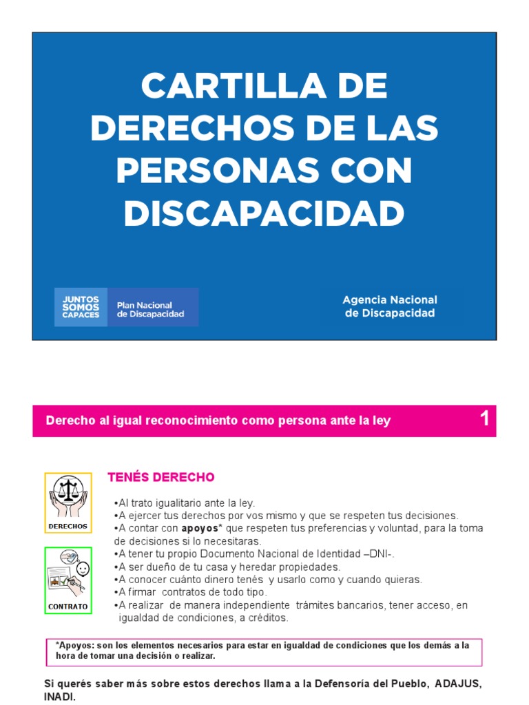 Derechos de las Personas con Discapacidad | PDF | Invalidez | Politica ...