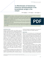 Comparing IV Piracetam and Dimenhydrinate for Acute Vertigo