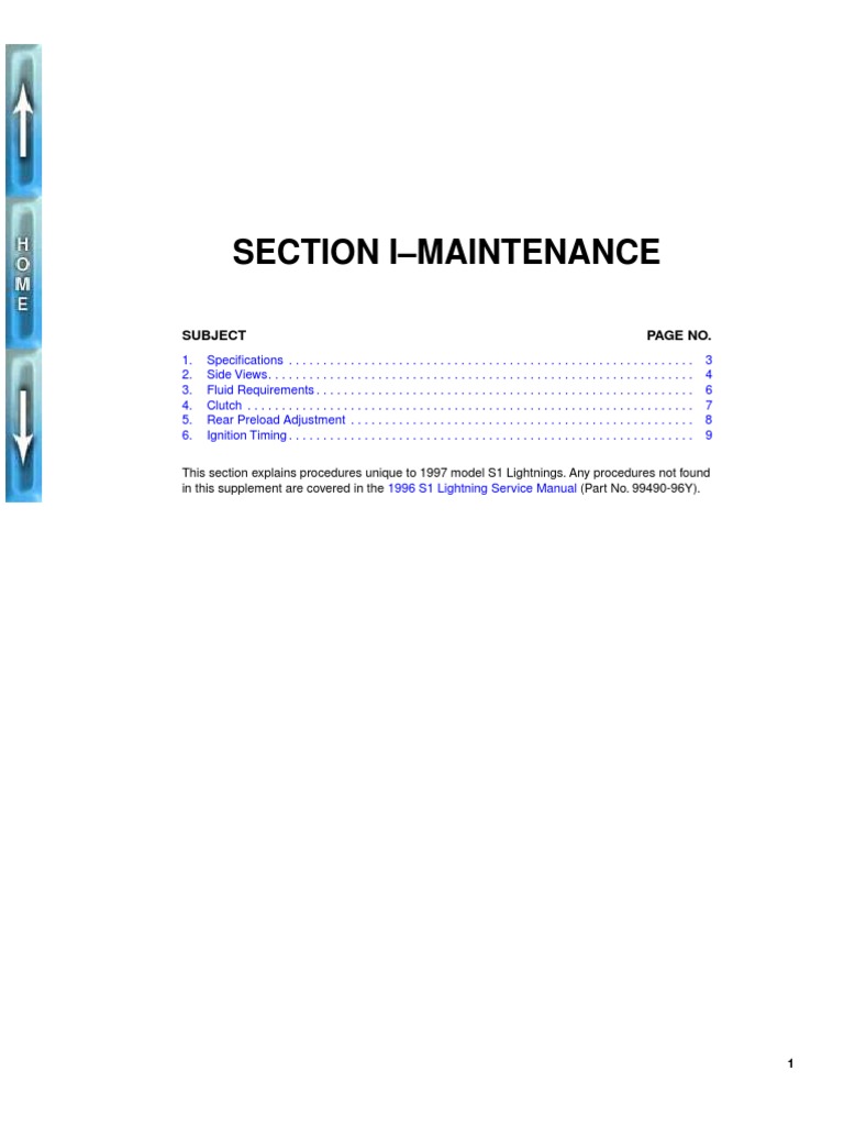 Werkstatthandbuch Buell S1 Lightning Englisch | PDF | Transmission
