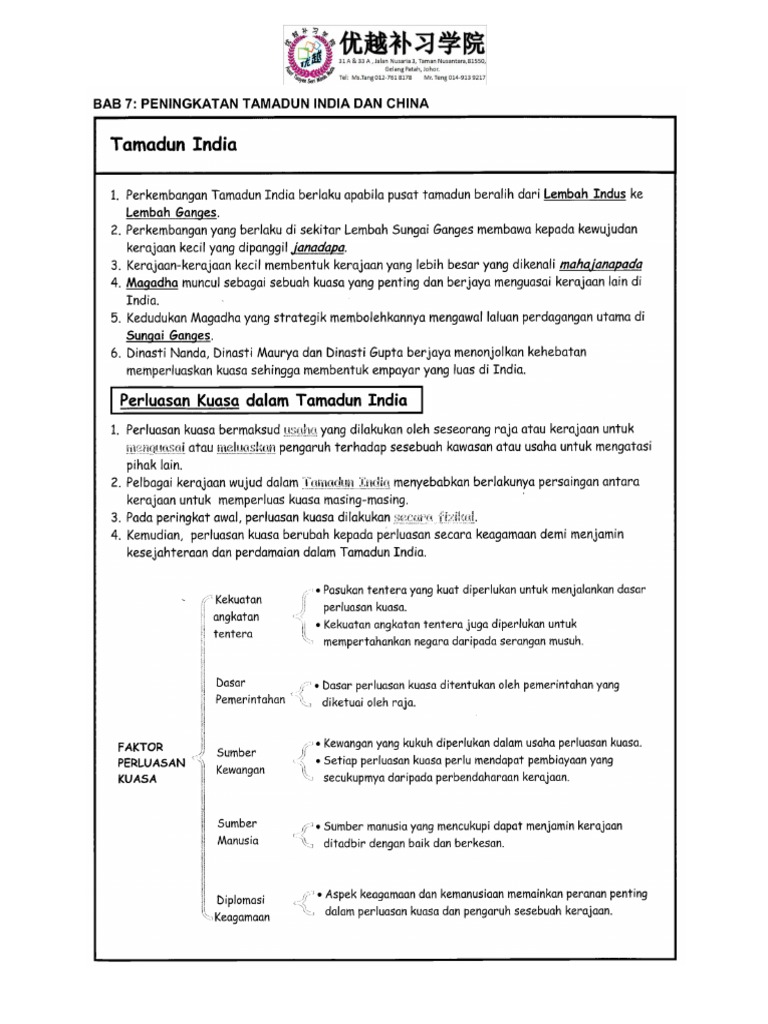 Form 1 Sej Kunci Emas Bab 7 Pdf