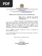 Regimento Curso de Graduação IF Sul de Minas