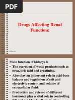 9. Drugs Affecting Renal Function