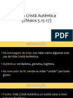 Pregação Vida Cristã Autêntica