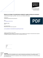 5Behaviour and Design of Composite Beams Subjected to Negative Bending and Compression