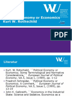 Political Economy or Economics Kurt W. Rothschild