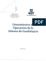 Lineamientos Aduana Guadalajara