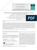 One-Dimensional Wave Equation Analyses For Pile Responses Subjected To Seismic Horizontal Ground Motions