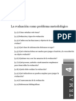 Tema4 La Evaluación Como Problema Metodológico