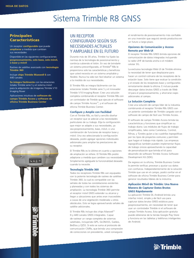 R8S PDF | PDF | Sistema de Posicionamiento Global | Bluetooth