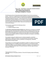 MFI Reporting Standards Adoption Process June 2009