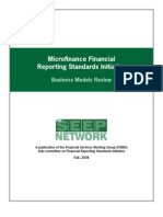MFI Reporting Standards - Business Models Review
