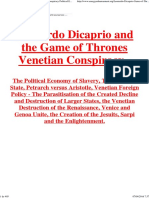 Leonardo Dicaprio Game of Thrones Venetian Conspiracy Political Economy of Slavery PDF
