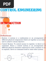 Control Engineering: Hapter