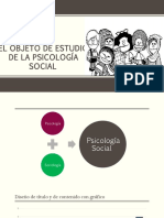 El Objeto de Estudio de La Psicología Social