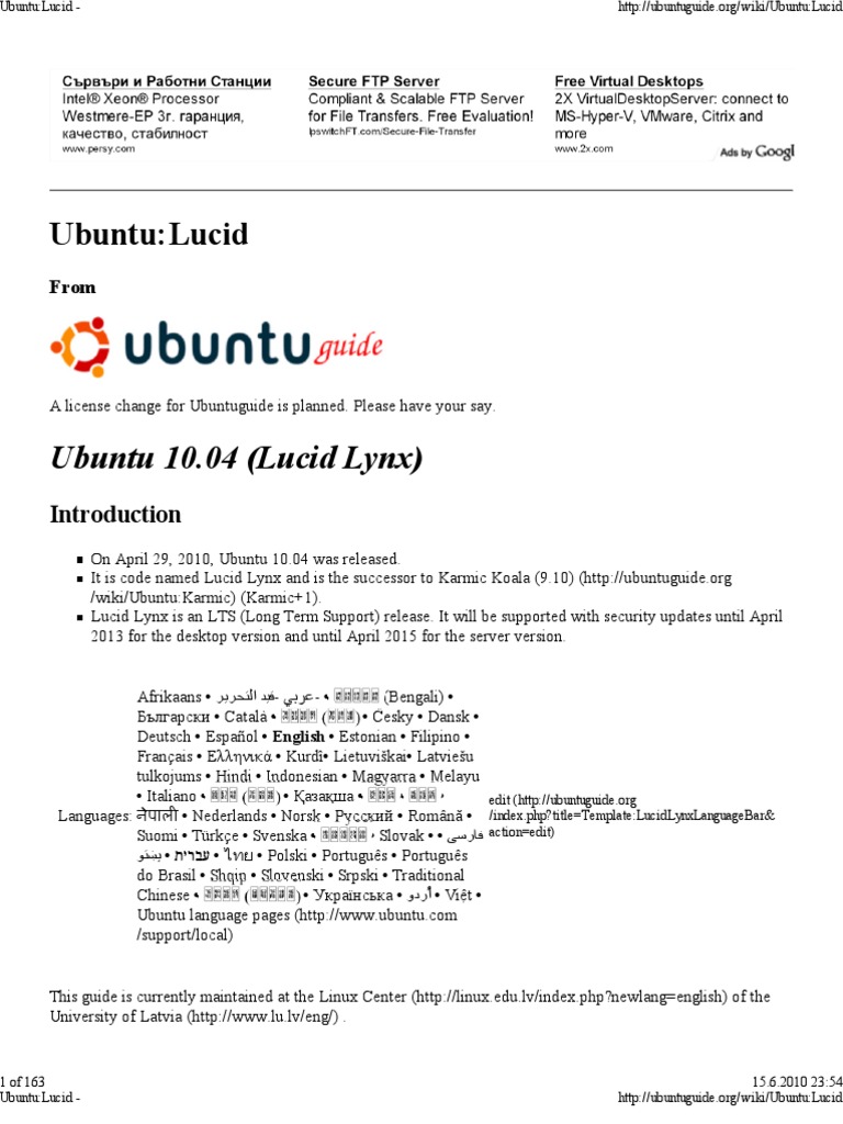 Ubuntu Lucid | PDF | Secure Shell | Booting