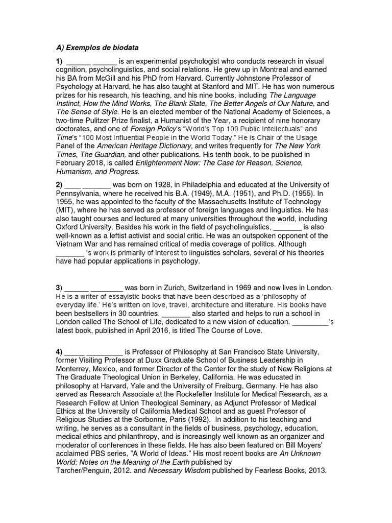 Academic Biodata Analysis Guide | PDF | Doctor Of Philosophy ...