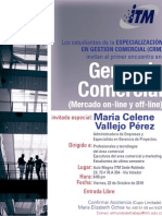Primer Encuentro en Gerencia Comercial (Mercado On-Line y Off-Line) ITM