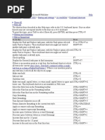 Microsoft Publisher Shortcut and Function Keys