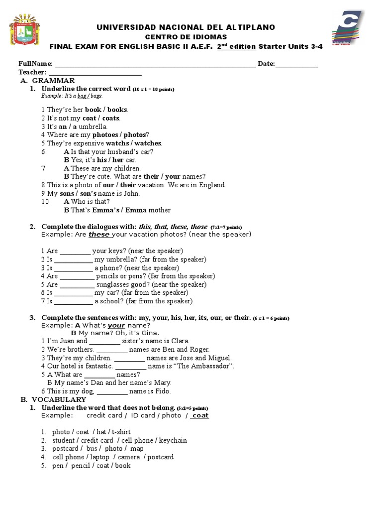 English Basic II Final Exam Guide | PDF | Semiotics | Linguistics