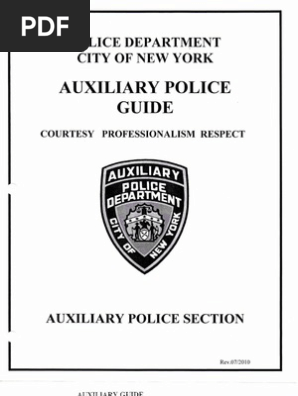 Nypd New York City Police Department Brochure Guide